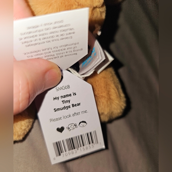 Jellycat TINY SMUDGE Bear Plush Mini Stuffed Animal AUTHENTIC BNWTs - Picture 4 of 4